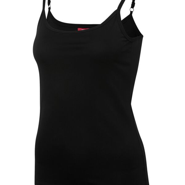 JB's Ladies Slinky Singlet Black 8 Thumbnail
