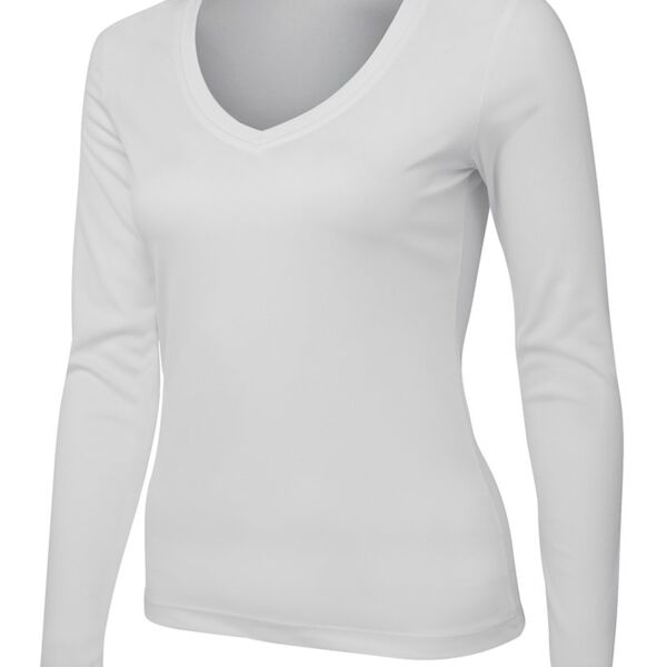 JB's Ladies L/S V-Neck Slinky Tee Black 8 Thumbnail