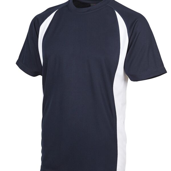 Podium Point Poly Tee Red/White 4 Thumbnail