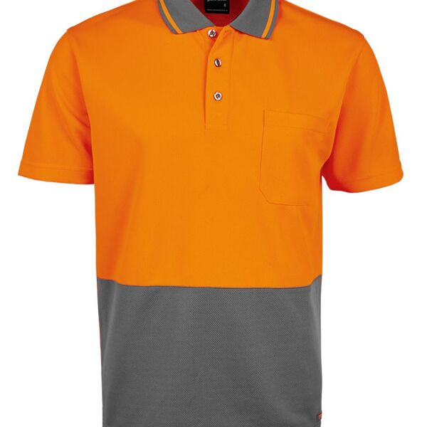 JB's Adults and Kids Hi Vis Non Cuff Traditional Polo Thumbnail