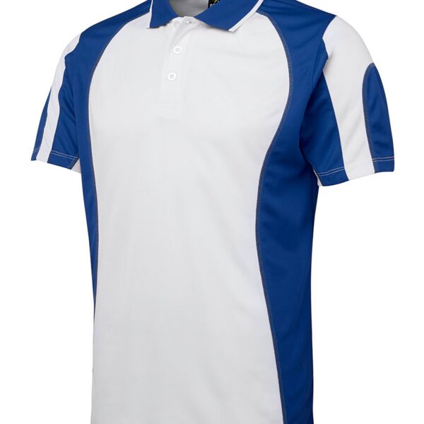 Podium Spliced Polo Light Blue/Navy 4 Thumbnail