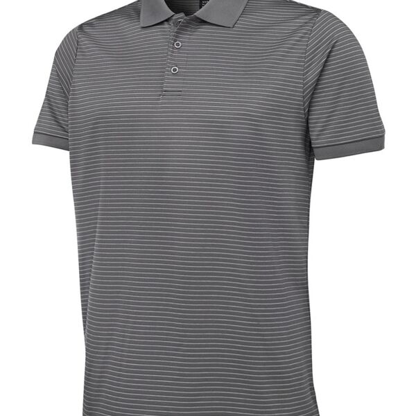 Podium Mini Stripe Polo Black/Grey S Thumbnail