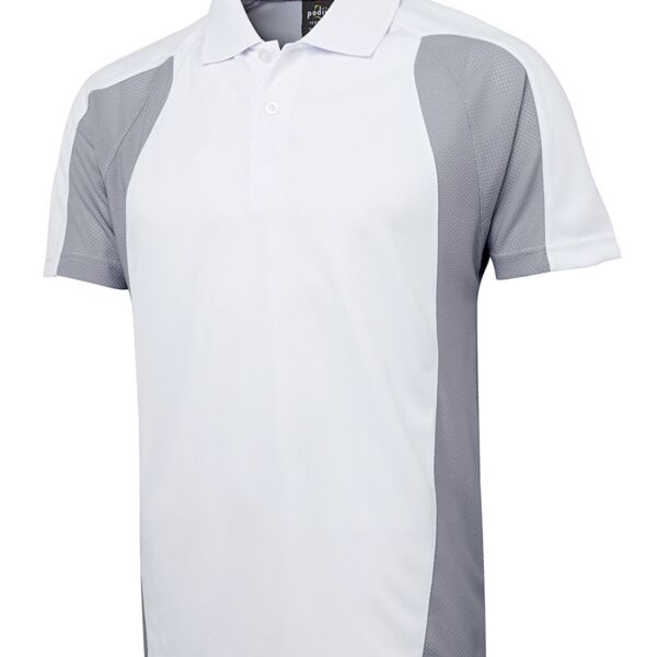 Podium Sculptured Polo White/Grey S Thumbnail