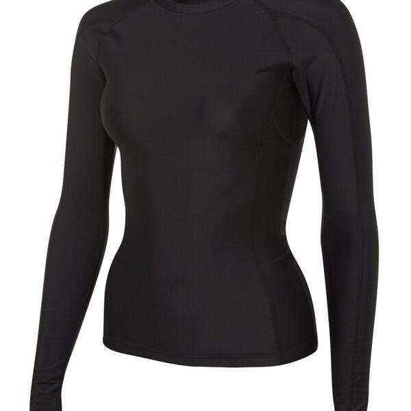 Podium Ladies L/S Performance Tee Black 6 Thumbnail