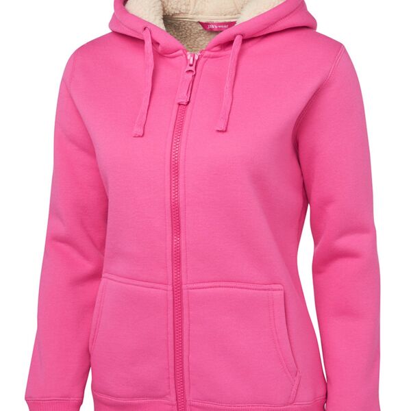 JB's Ladies Shepherd Hoodie Black/Natural 8 Thumbnail