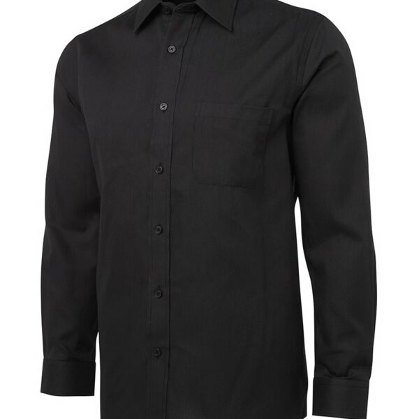 JB's Yarn Dyed Check L/S Shirt Charcoal S Thumbnail