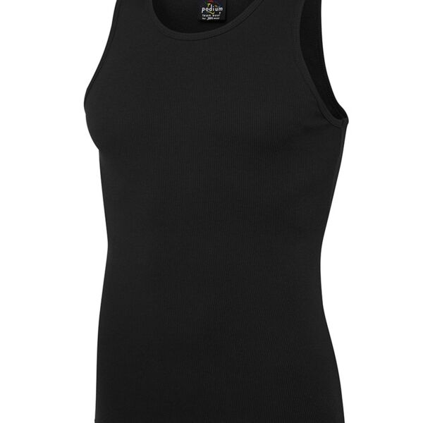 Podium Training Singlet Black S Thumbnail